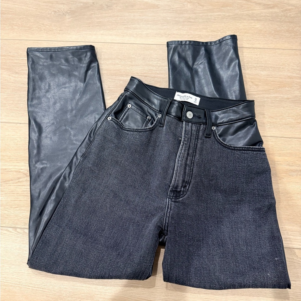 Abercrombie & Fitch Black Ultra High Rise Jeans